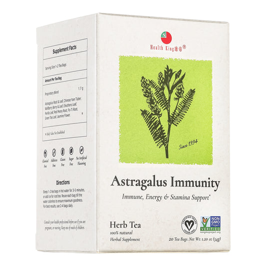 Box of Astragalus Immunity Herb Tea with 20 tea bags for immune support