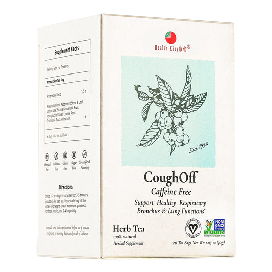 CoughOff Herb Tea box for respiratory support