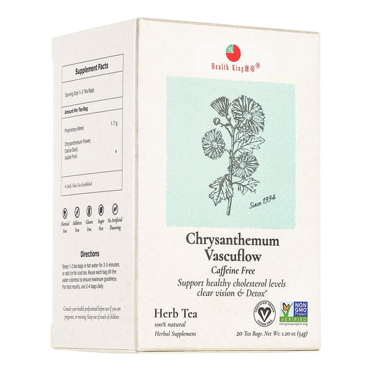 Chrysanthemum Herb Tea with violet leaf for health and wellness