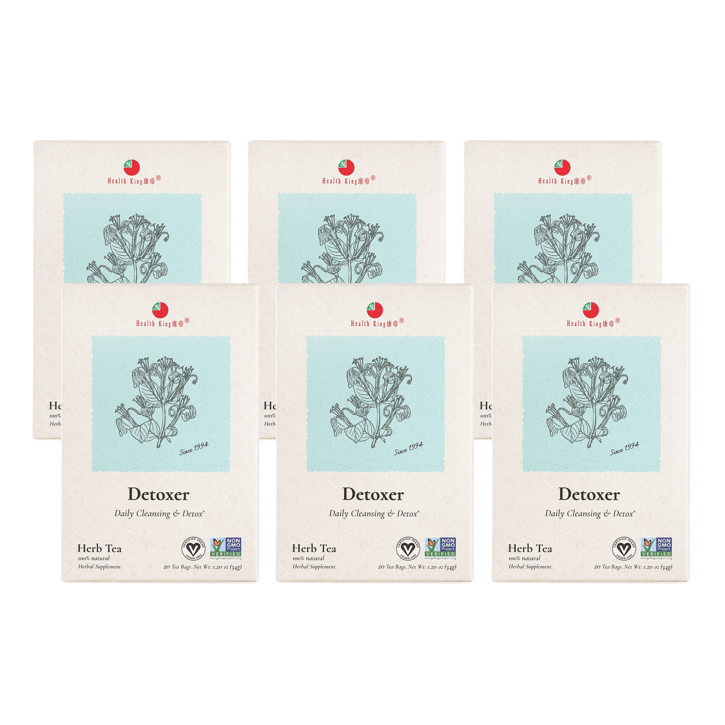 Detoxer Herb Tea | Daily Cleansing & Detox - HealthKing