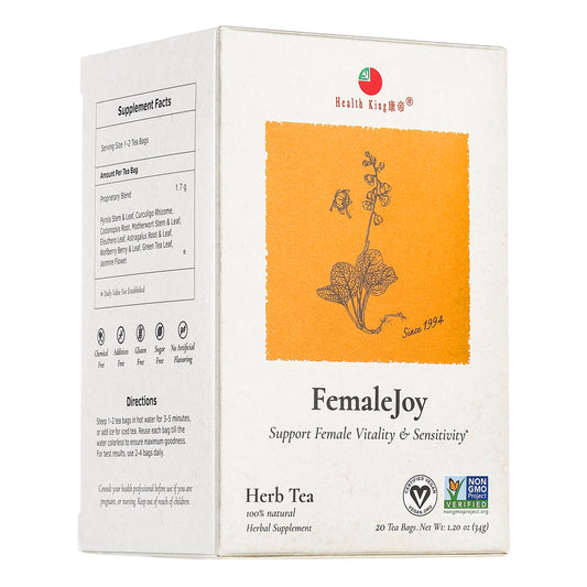 Herbal tea blend for women's vitality and sensitivity by Female Joy Herb Tea