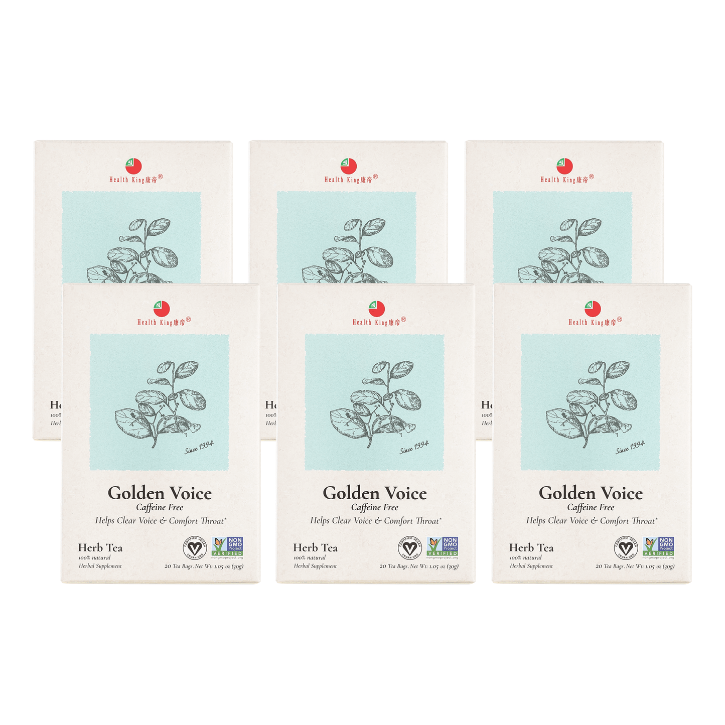 Golden Voice Herb Tea | Helps Clear Voice & Comfort Throat - HealthKing