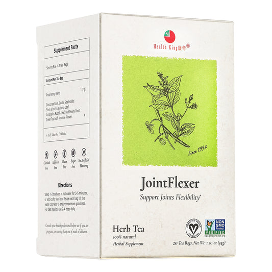 JointFlexer Herb Tea with natural green tea ingredients for joint support