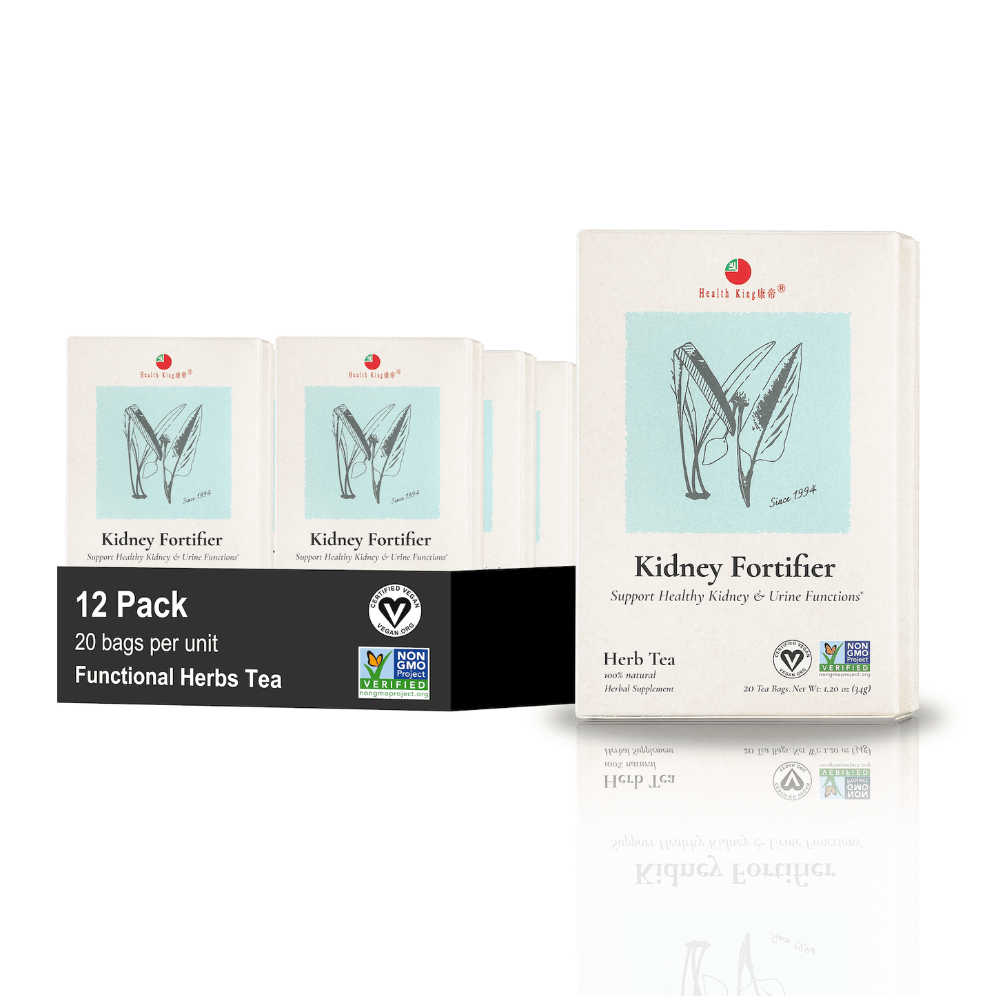 Kidney Fortifier Herb Tea | Support Healthy Kidney Functions & Urine Metabolism - HealthKing