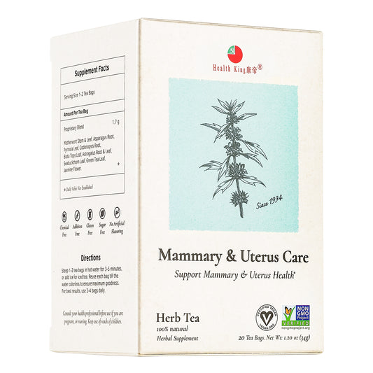 Herbal tea blend for mammary and uterus health support