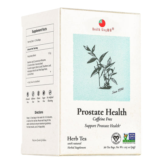 Box of Prostate Health Herb Tea designed to support prostate wellness
