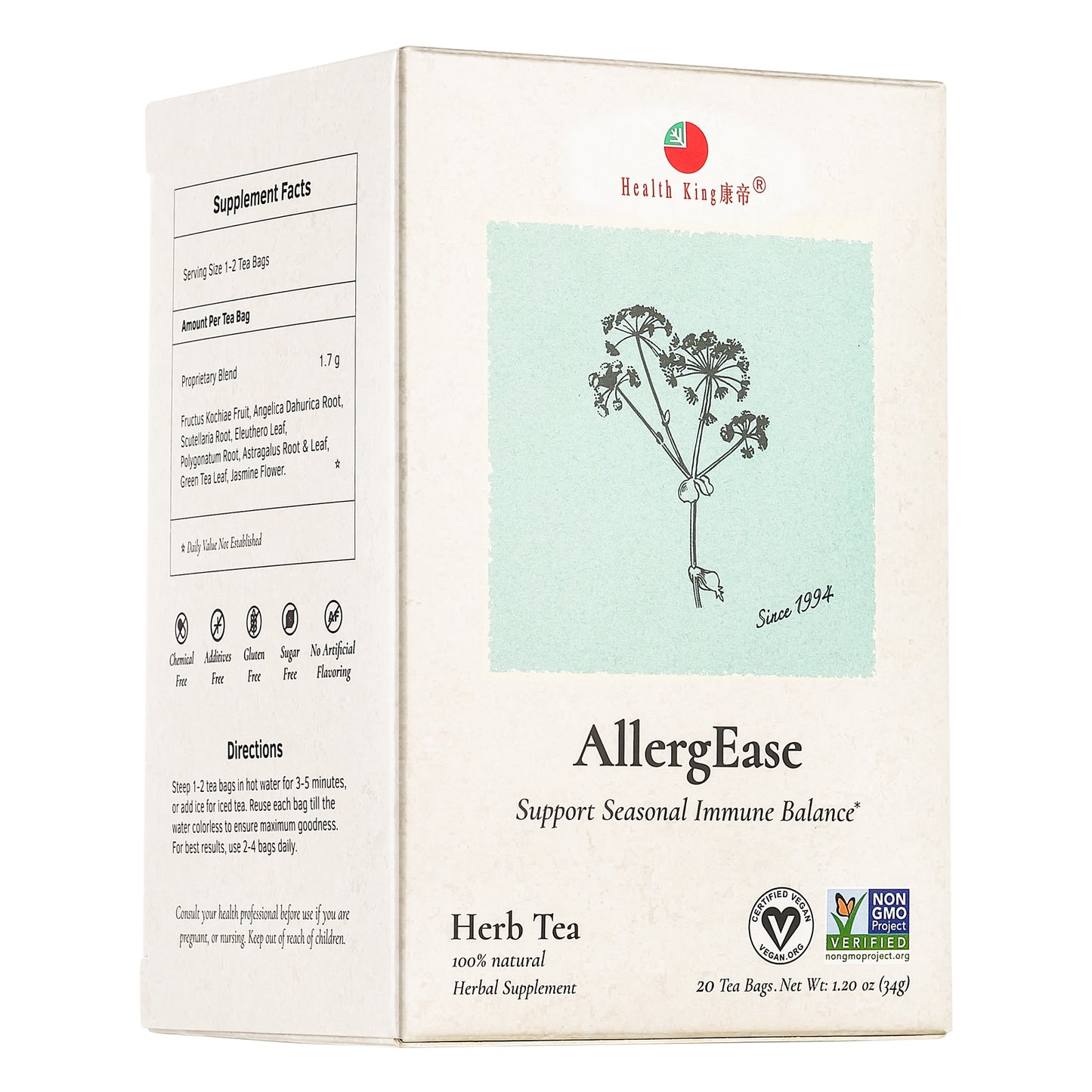 AllergEase Herb Tea | Support Seasonal Immune Balance - Health King