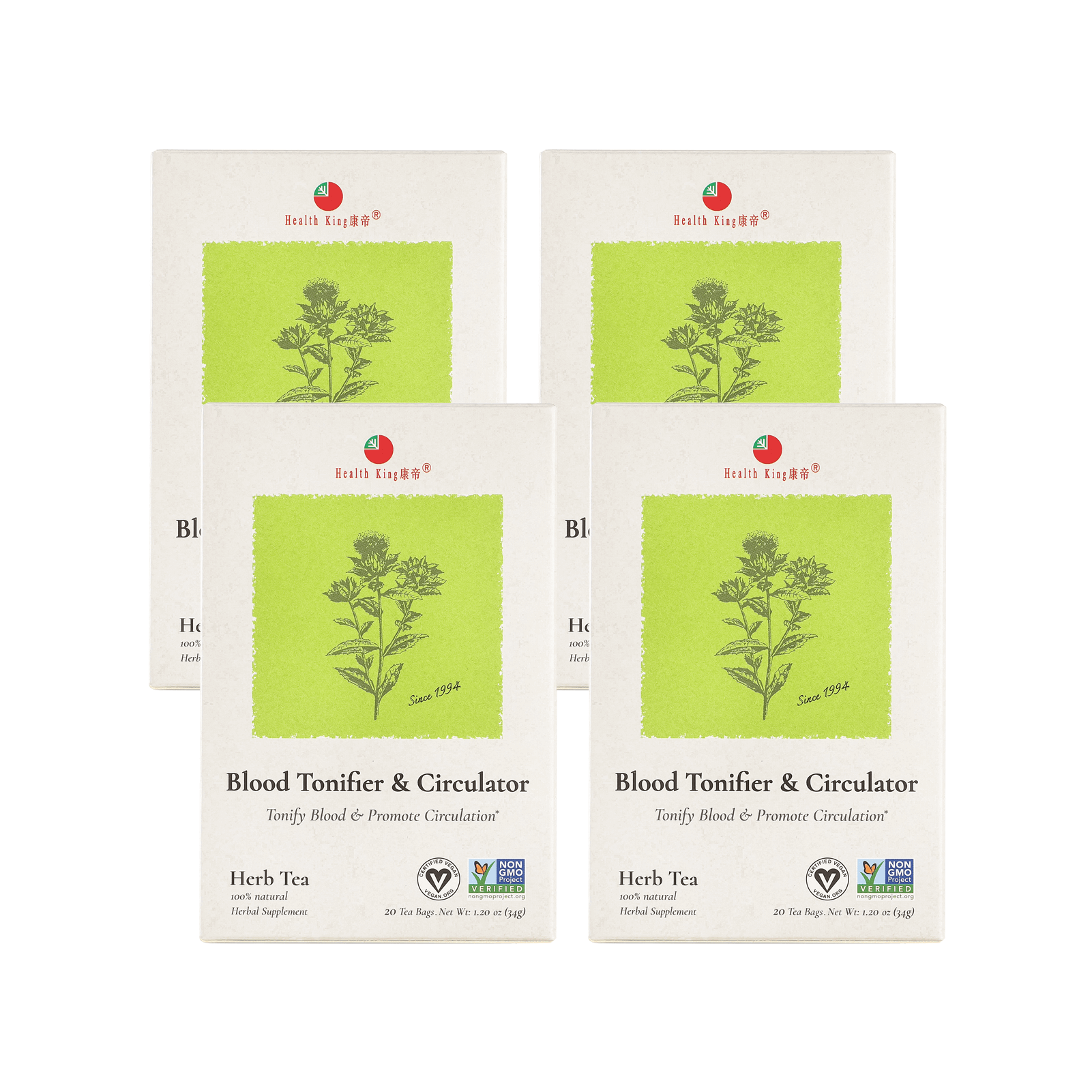 Blood Tonifier & Circulator Herb Tea | Promote Blood Circulation - HealthKing