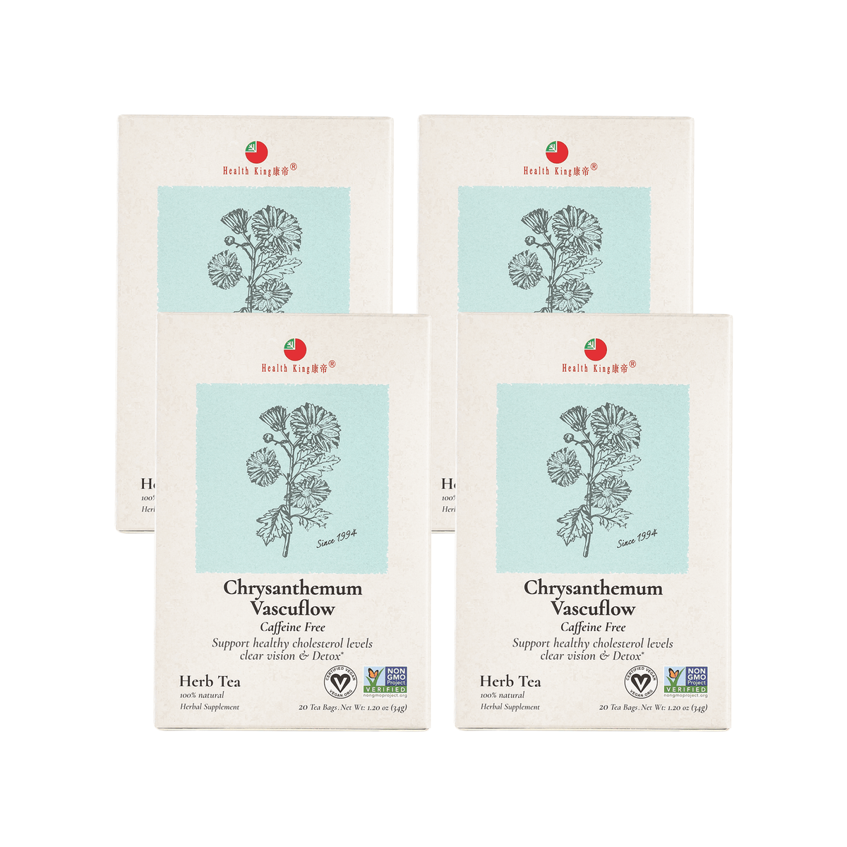 Chrysanthemum Herb Tea | Supports Clear Vision & Detox - HealthKing