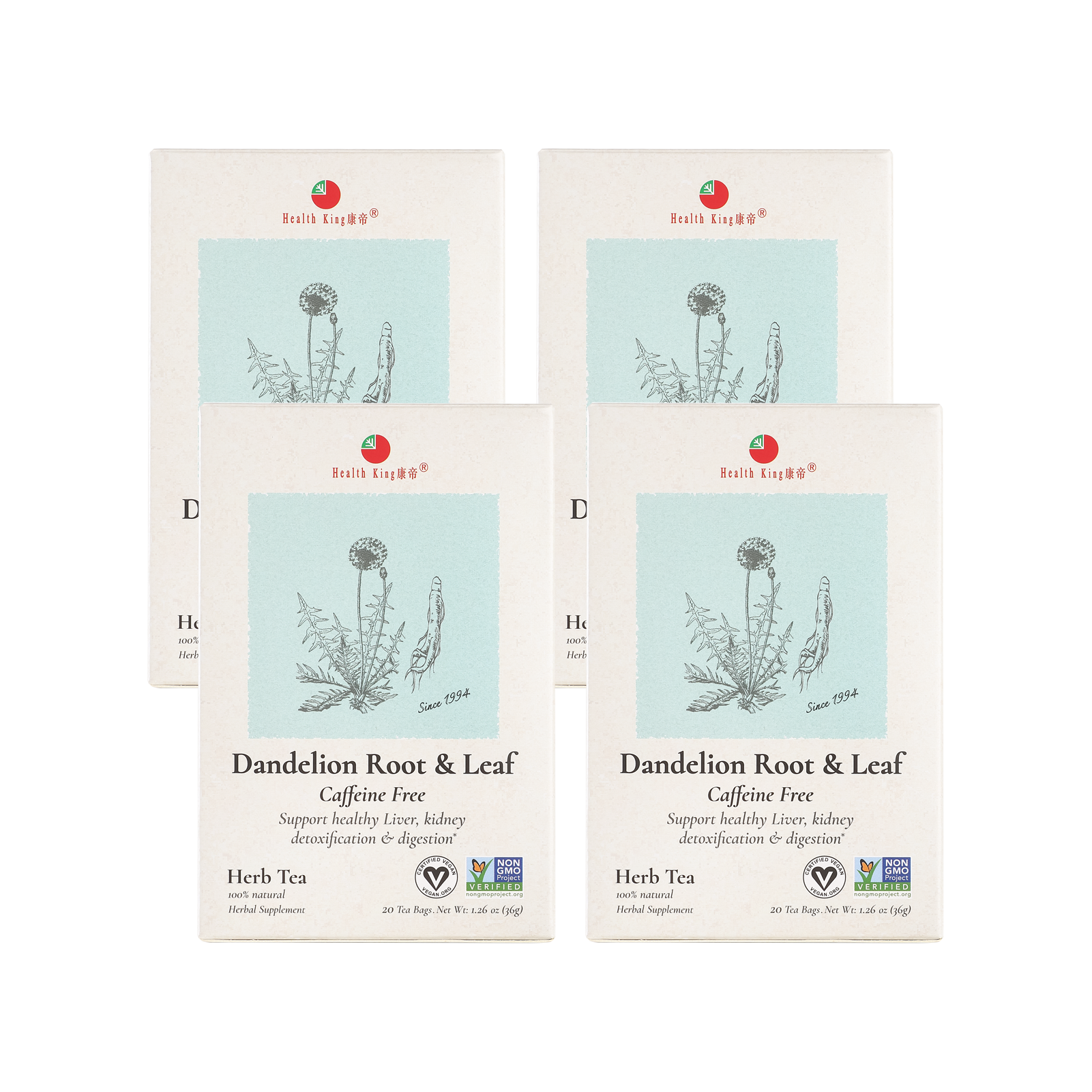 Dandelion Root & Leaf Herb Tea  | Detoxification & Digestion - Health King