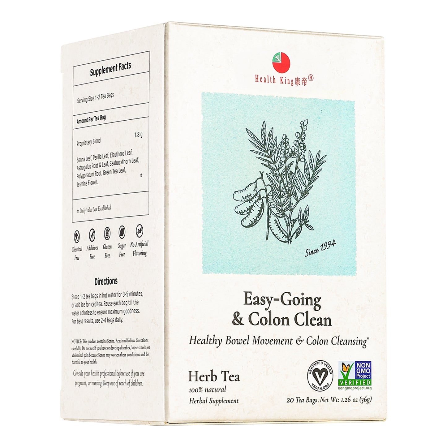 Easy-Going & Colon Clean Herb Tea | Healthy Bowel Movement & Colon Cleansing