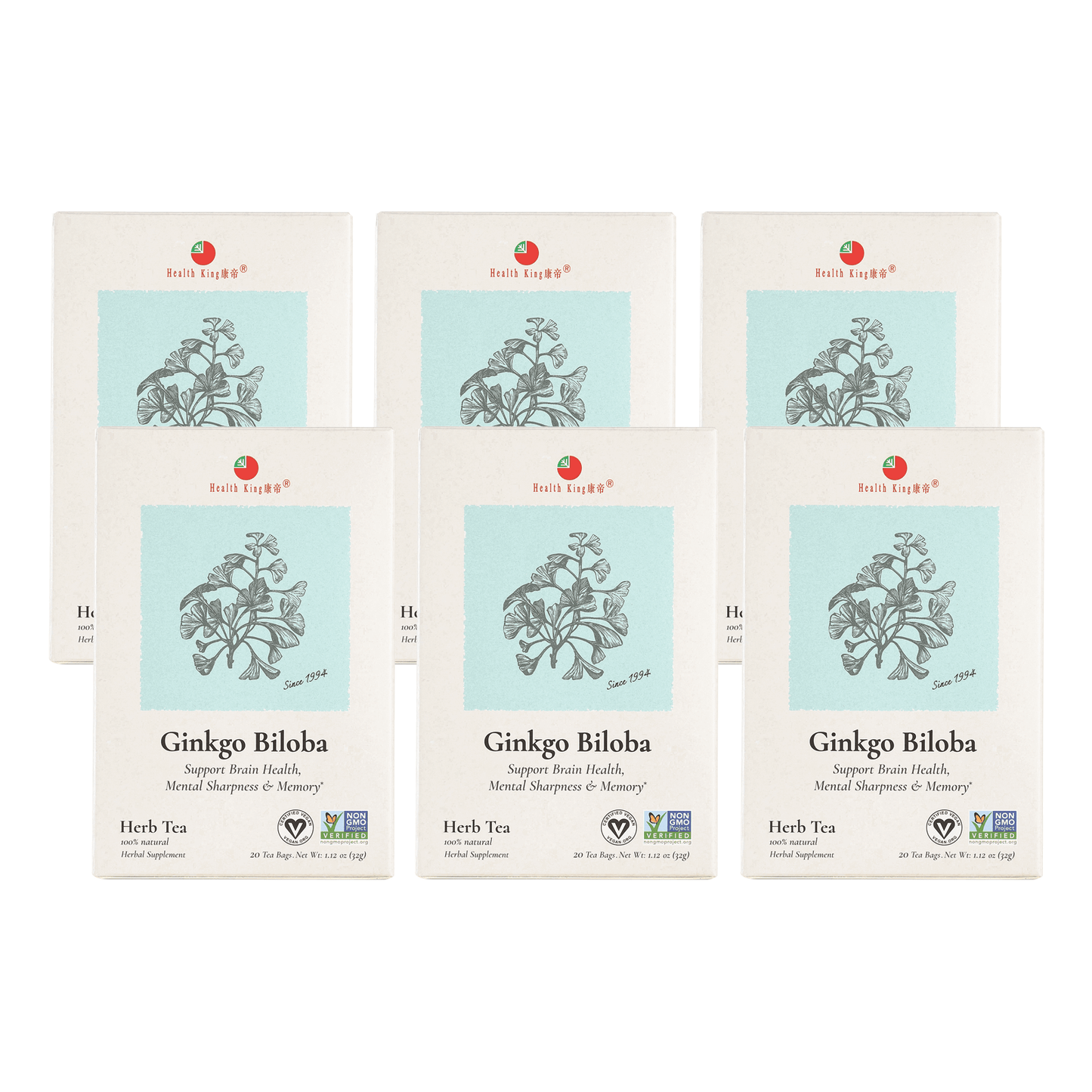 Ginkgo Biloba Herb Tea | Mental Sharpness  & Memory - HealthKing