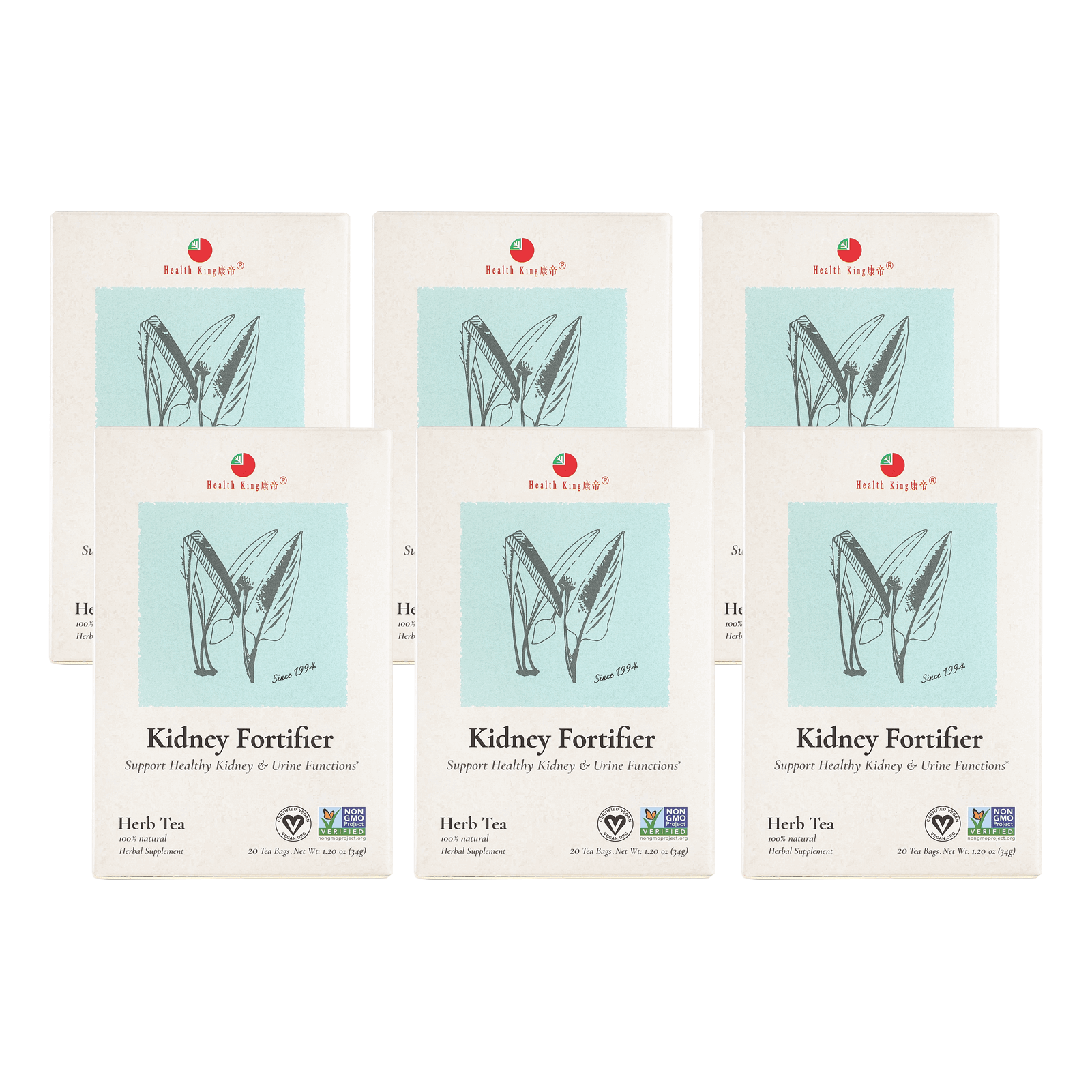Kidney Fortifier Herb Tea | Support Healthy Kidney Functions & Urine Metabolism - HealthKing