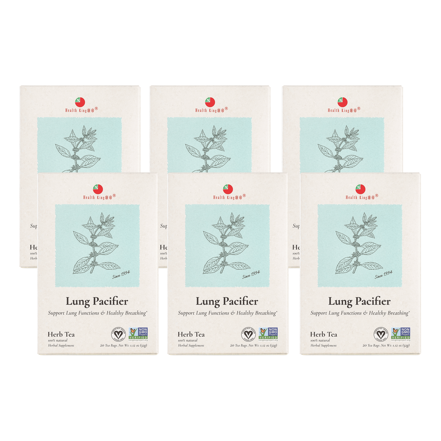 Lung Pacifier Herb Tea | Support Lung Functions & Healthy Breathing - HealthKing