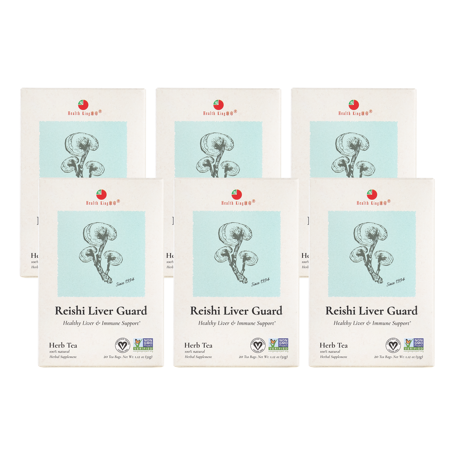 Reishi Liver Guard Herb Tea product packaging