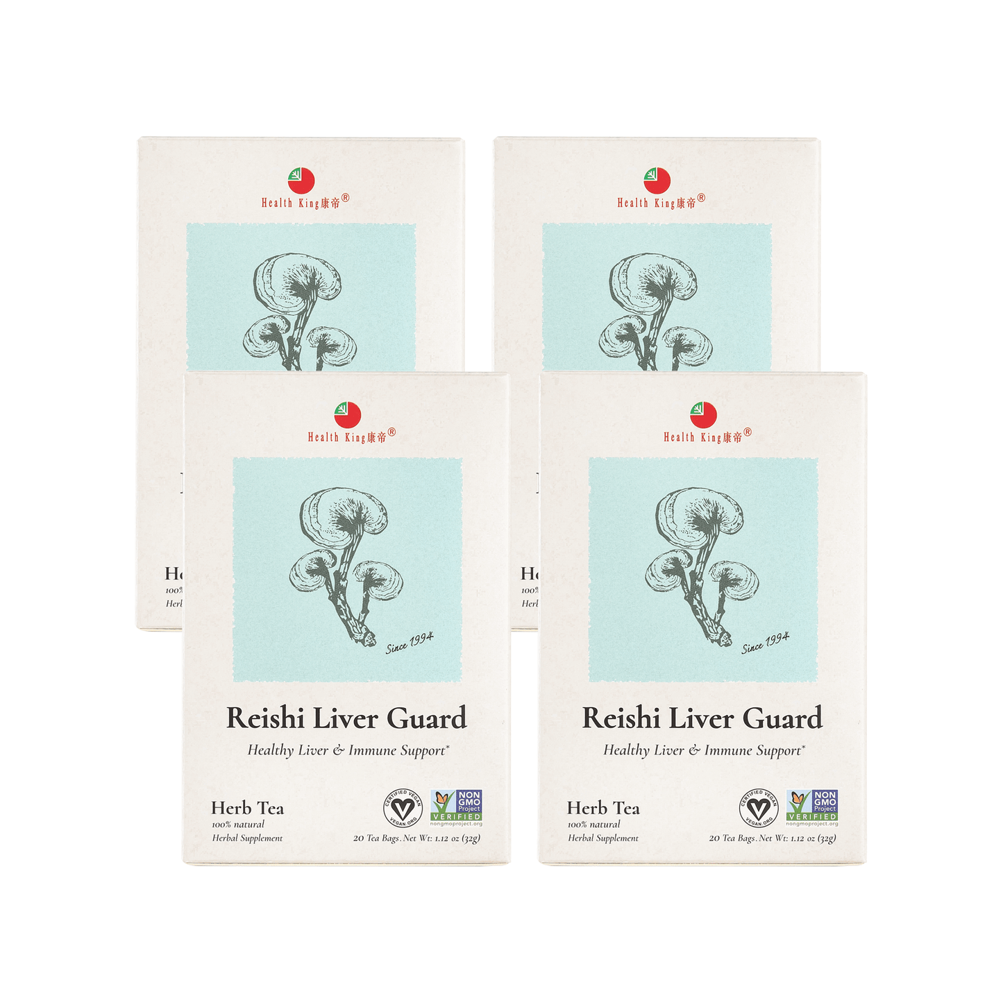 Reishi Liver Guard Herb Tea | Healthy Liver & Immune Support - HealthKing