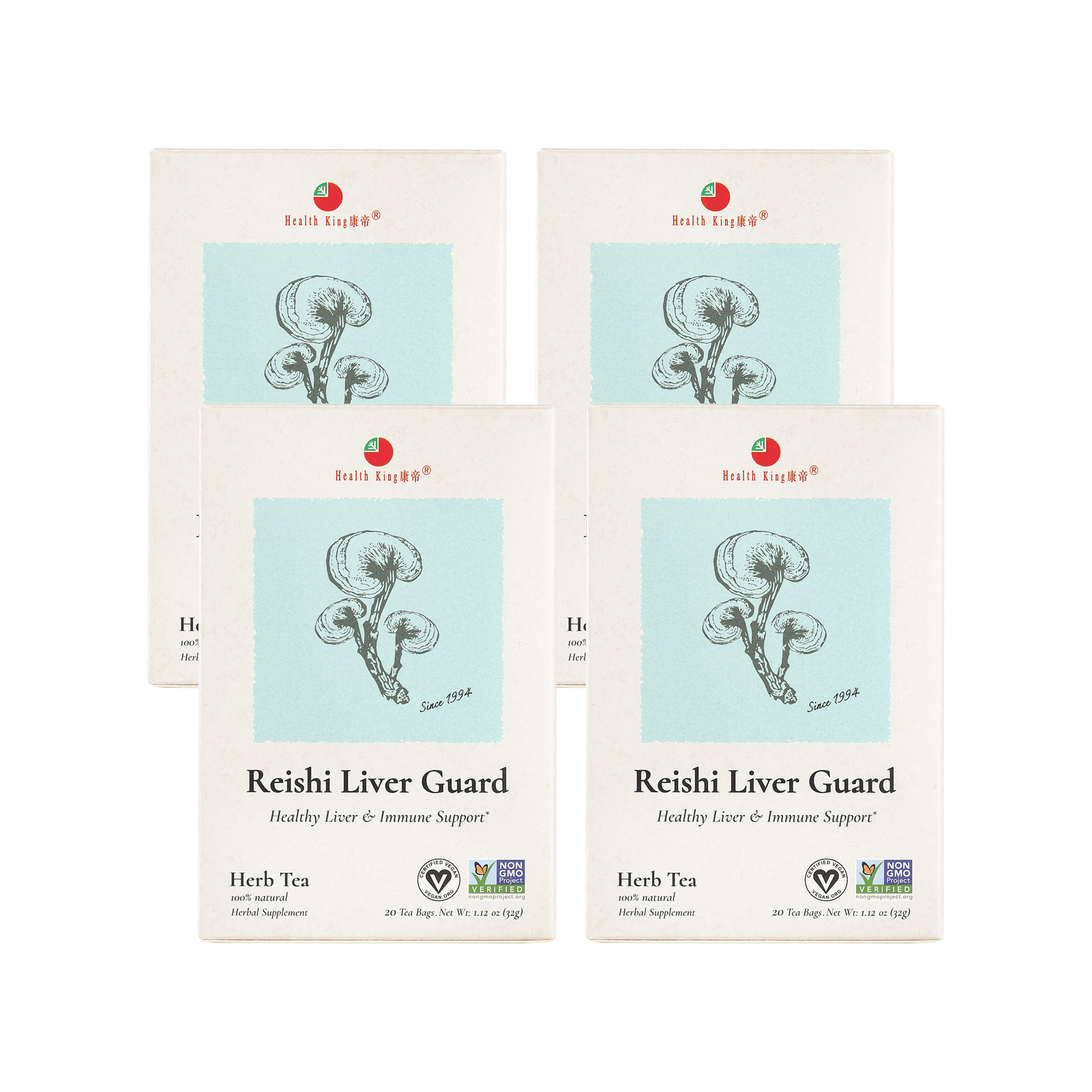 Reishi Liver Guard Herb Tea | Healthy Liver & Immune Support - HealthKing