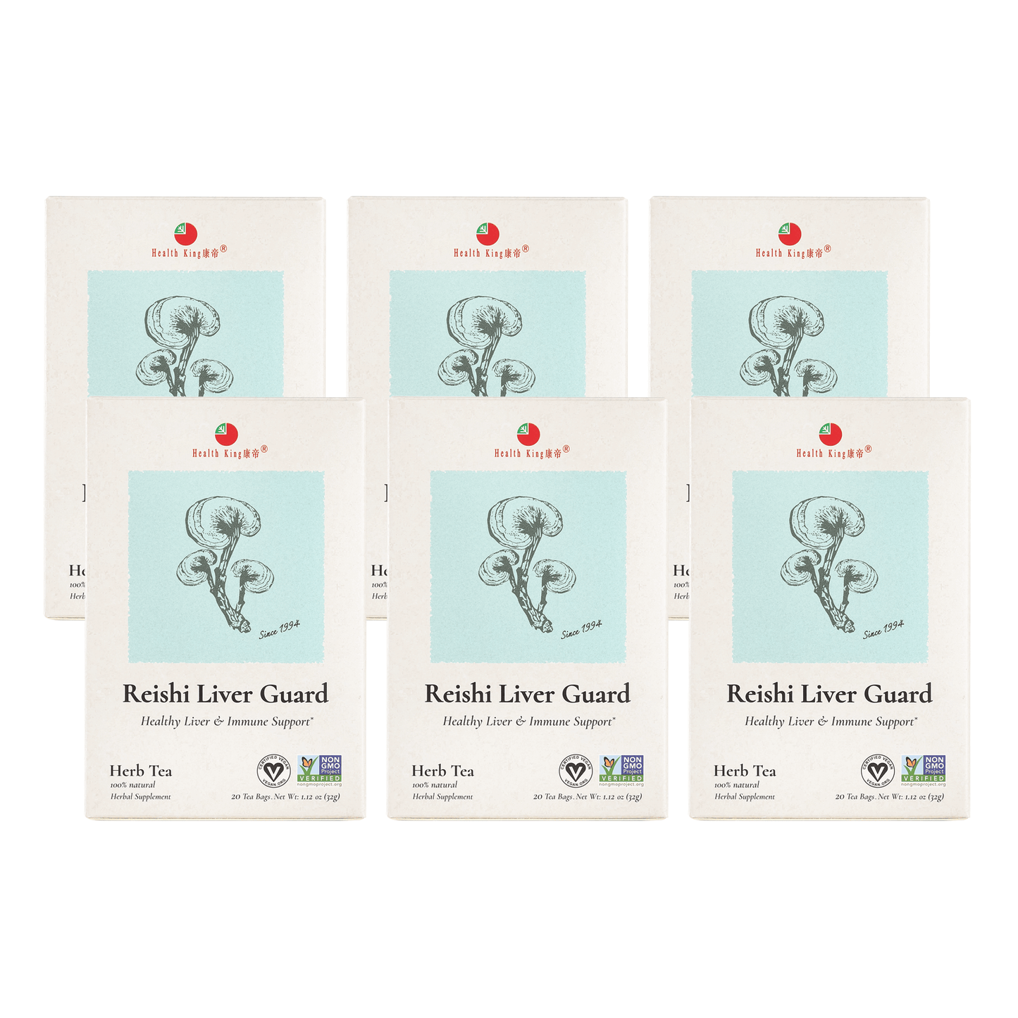 Reishi Liver Guard Herb Tea | Healthy Liver & Immune Support - HealthKing